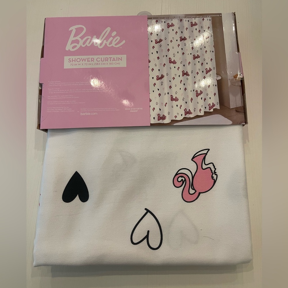 Mattel Barbie Shower Curtain
